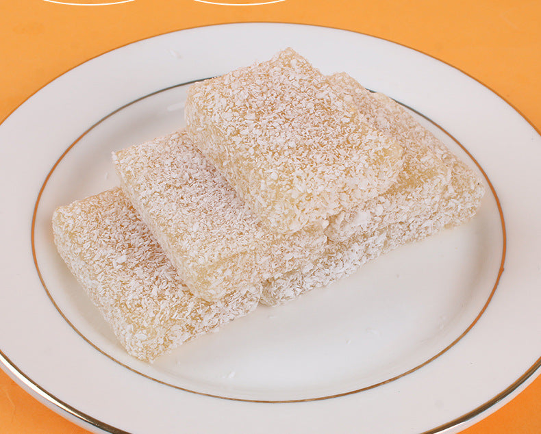 Coconut cake, shredded coconut, fudge, wedding candy, individually packaged bulk snacks, Chaoshan specialty snacks 椰子糕椰蓉椰丝软糖结婚喜糖独立包装散装零食潮汕特产小吃