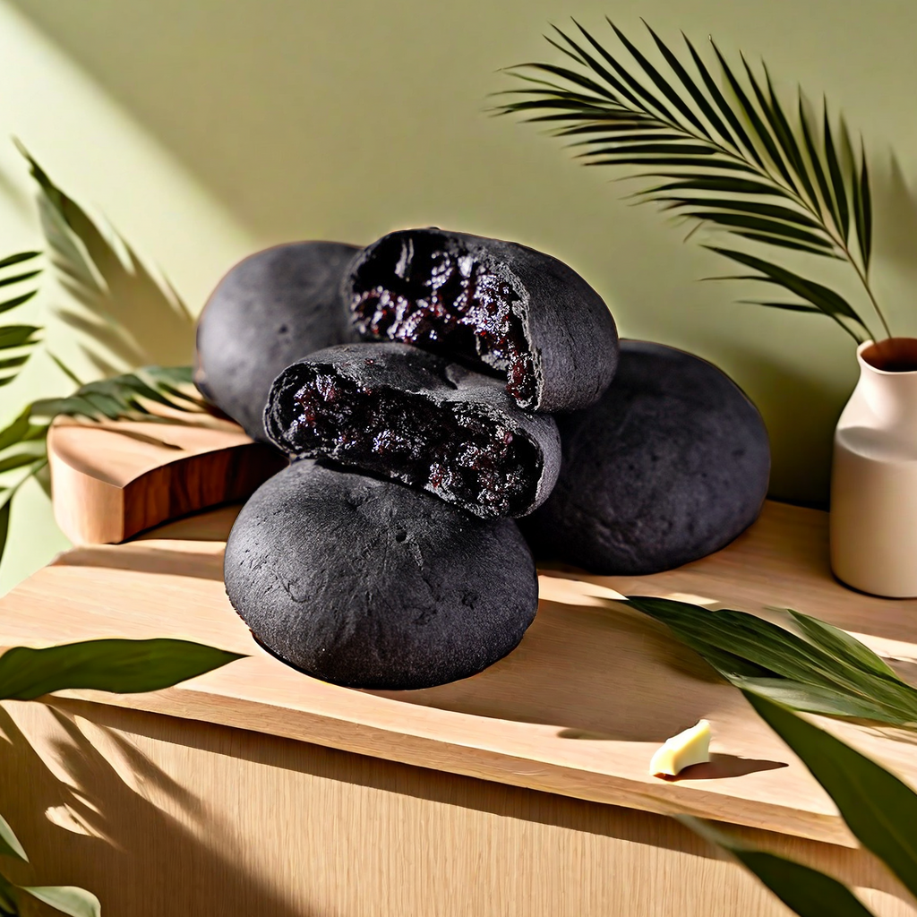 Five black mulberries, purple rice cakes, sucrose-free breakfast pastries, whole grains, satiating meal replacement snacks