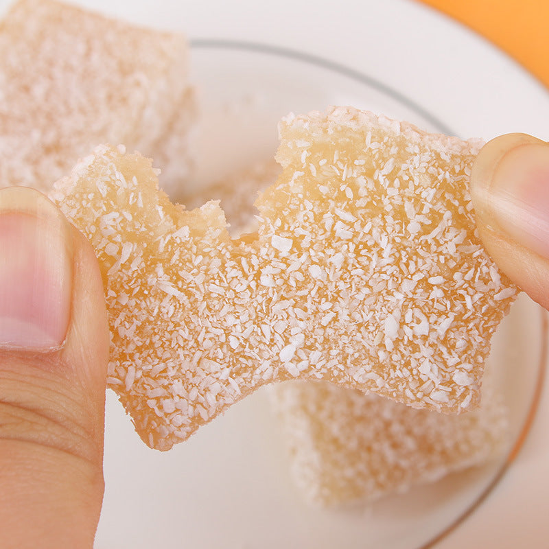 Coconut cake, shredded coconut, fudge, wedding candy, individually packaged bulk snacks, Chaoshan specialty snacks    椰子糕椰蓉椰丝软糖结婚喜糖独立包装散装零食潮汕特产小吃