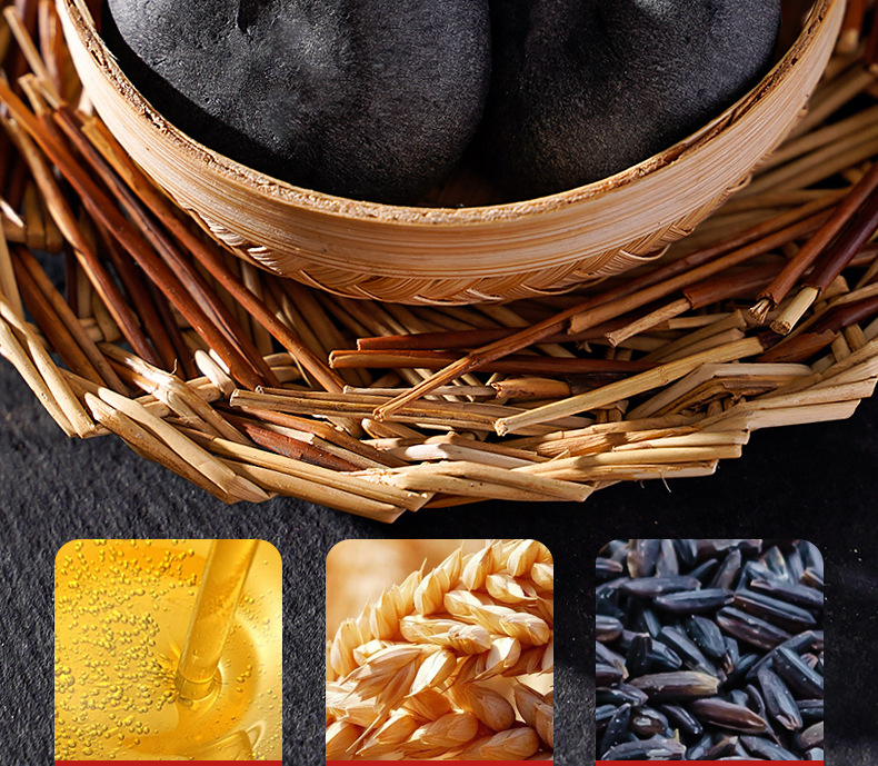 Five black mulberries, purple rice cakes, sucrose-free breakfast pastries, whole grains, satiating meal replacement snacks