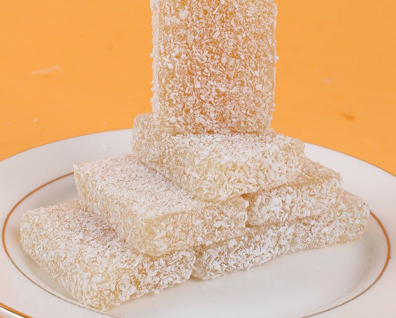 Coconut cake, shredded coconut, fudge, wedding candy, individually packaged bulk snacks, Chaoshan specialty snacks    椰子糕椰蓉椰丝软糖结婚喜糖独立包装散装零食潮汕特产小吃