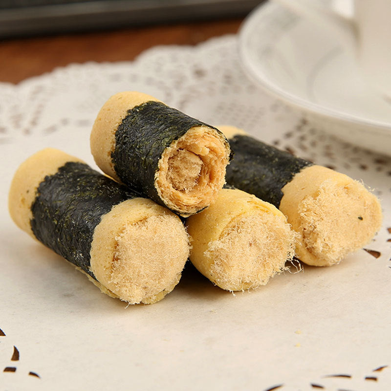 Macao specialty Handletter traditional pastry snack biscuits wholesale whole box Macao Fuli laver Chicken rolls 225g