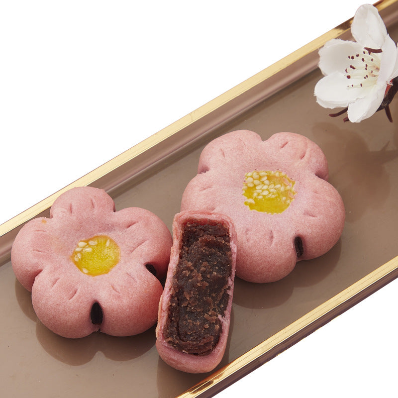 Handmade traditional peach blossom shortbread