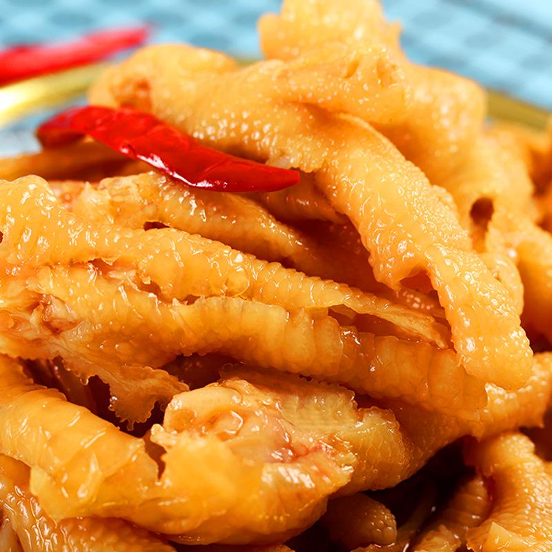 Sour and Spicy Boneless Chicken Feet 200g Box Wholesale Online Popular Spicy Snacks Snacks Lemon Chicken Feet Food