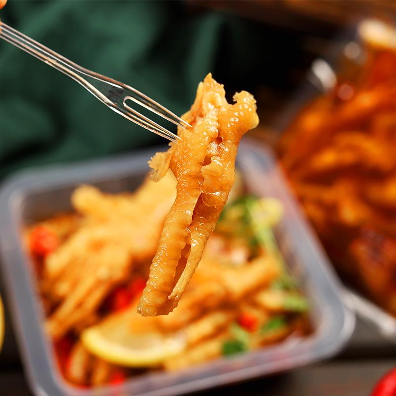 Sour and Spicy Boneless Chicken Feet 200g Box Wholesale Online Popular Spicy Snacks Snacks Lemon Chicken Feet Food
